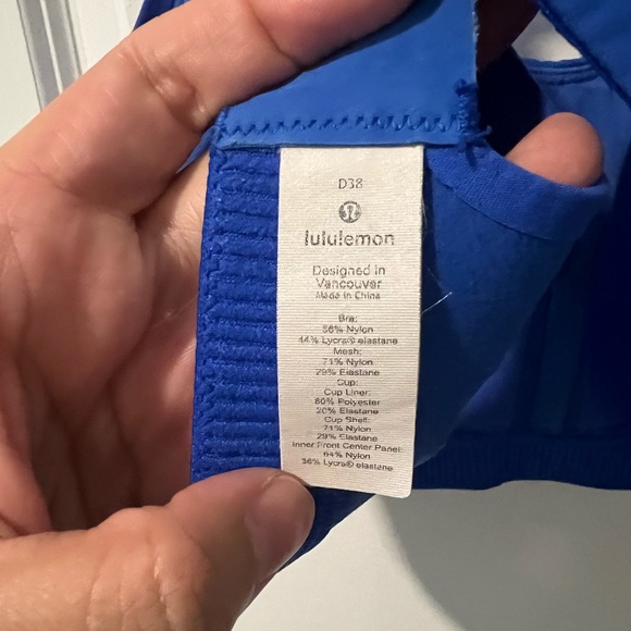 LULULEMON SWIFT SPEED BRA | CERULEAN BLUE - Picture 8 of 9